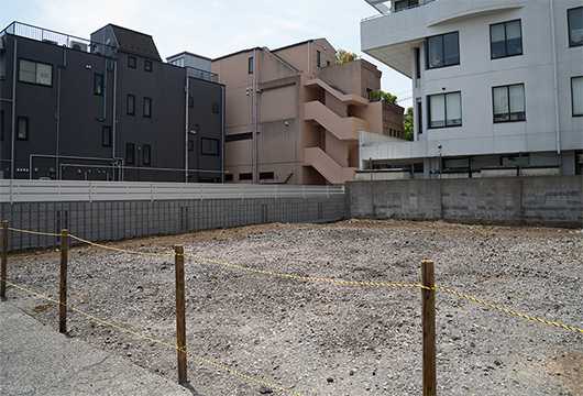 遊休地からマンションへ BEFORE